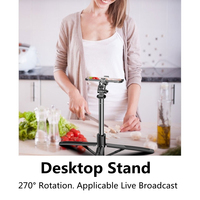 COOL DIER 1580mm nowy bezprzewodowy statyw do Selfie składany Monopod z wypełnieniem światła do kamery sportowe Gopro smartfony Selfie 4